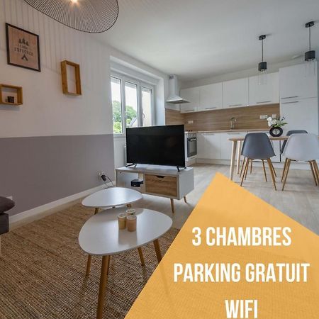 Appartement 3 Chambres - Parking - Wifi - Buanderie - Jardin Brest Esterno foto